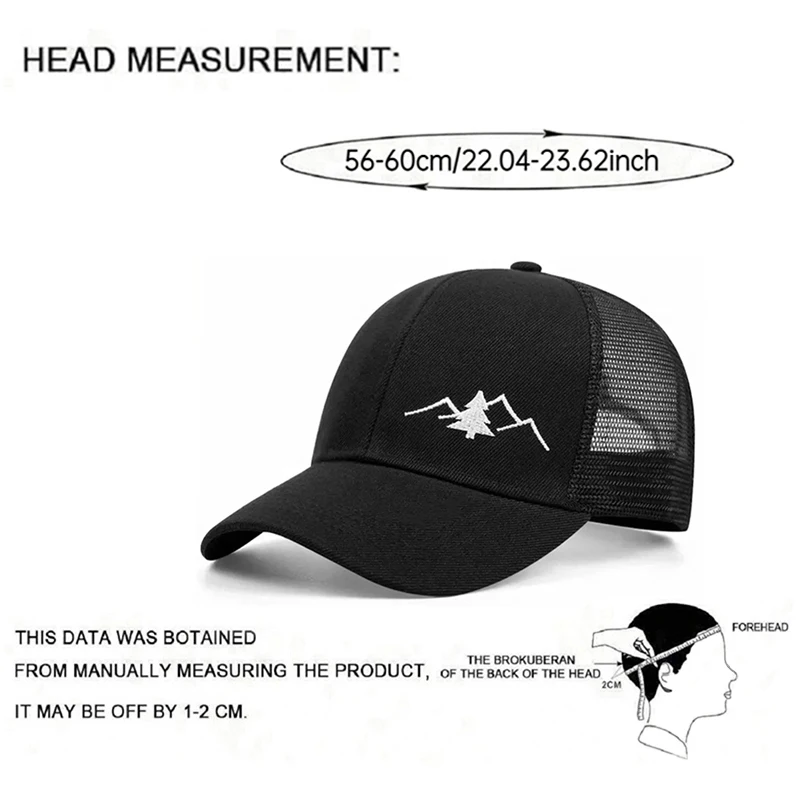 2026 New Fashionable Skateboarding Hat Christmas Tree Embroidered HipHop Hat Daily Leisure Sunshade Baseball Hat Unisex Mesh Hat