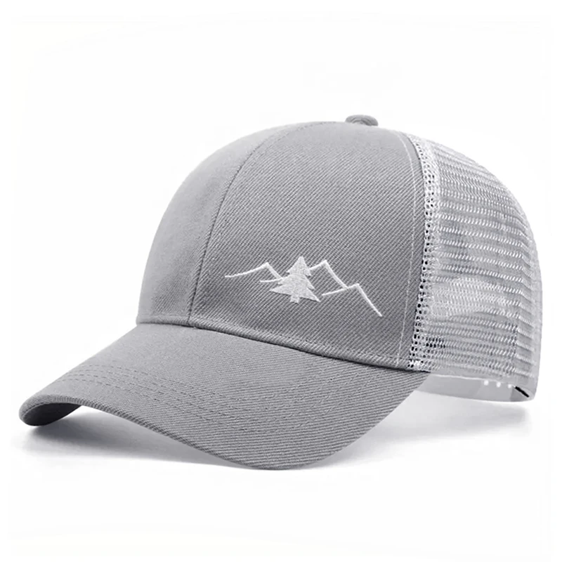 2026 New Fashionable Skateboarding Hat Christmas Tree Embroidered HipHop Hat Daily Leisure Sunshade Baseball Hat Unisex Mesh Hat