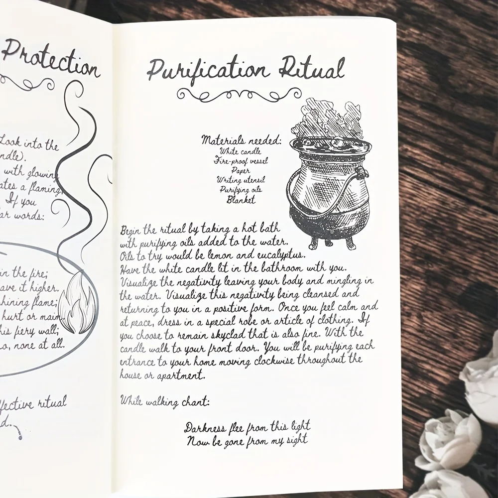 Old Witch Spells Book - Essential Tool for Witches & Wizard Beginners, Perfect for Birthdays, Easter, Christmas, Halloween Gift