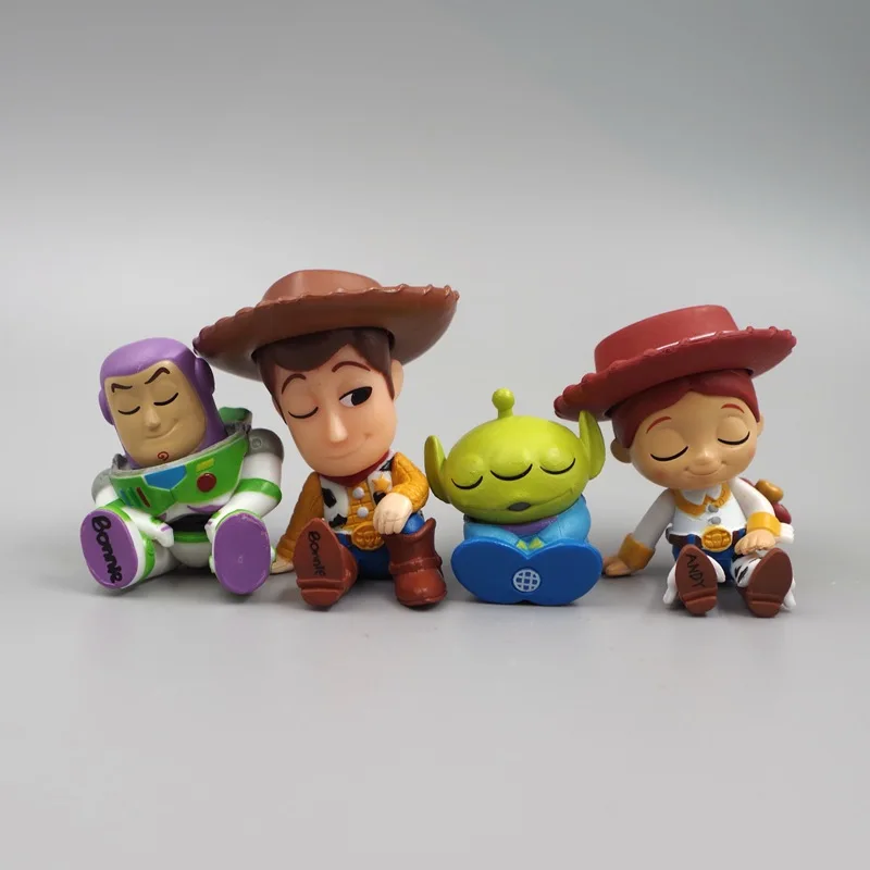 Anime Toy Story Woody Jessie Alien Buzz Lightyear Action Figures Collection Model Doll Toys For Kids Christmas Gift