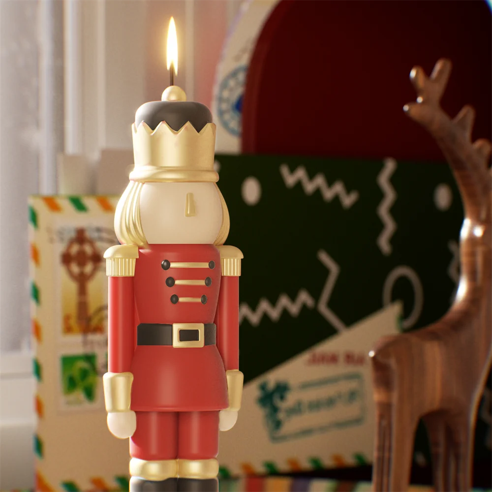 Nicole Nutcracker Silicone Molds Candles Christmas Aromatherapy Candle Mould DIY Candle Making Supplies