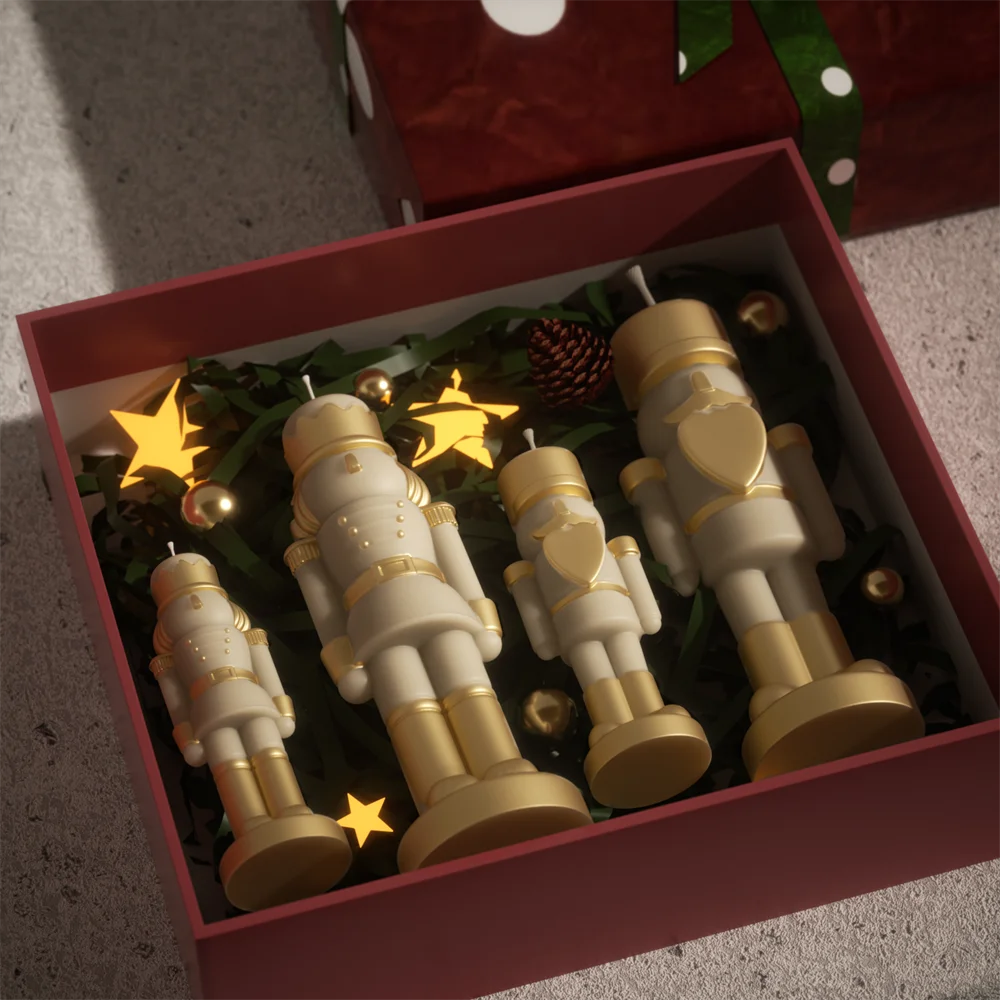 Nicole Nutcracker Silicone Molds Candles Christmas Aromatherapy Candle Mould DIY Candle Making Supplies