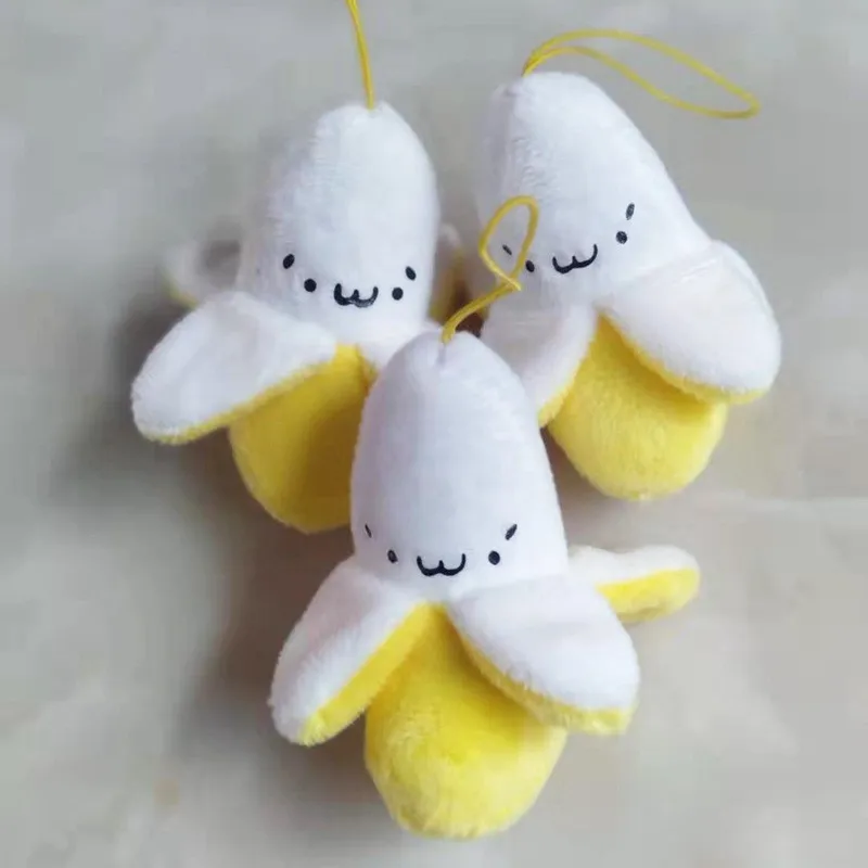 1-10pcs Super cute Banana Plush Stuffed Toys Dolls Little Yellow Banana Plush Cellphone Pendant Christmas Wedding Birthday Gift