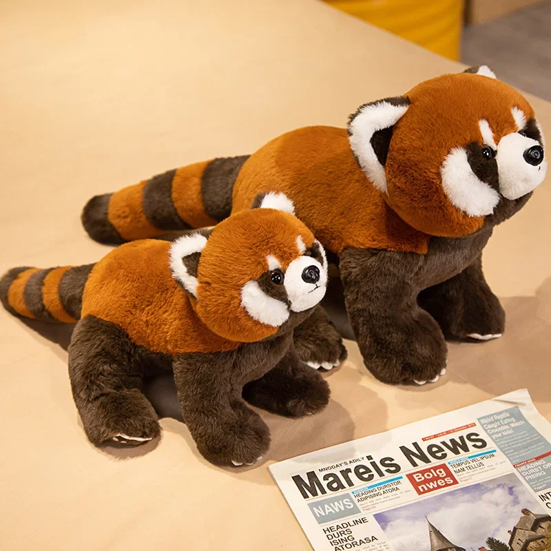 Lifelike Red Panda Stuffed Animals Raccoon Plush Toy Cute Panda Plushie Toy Gift For Kids Girlfriend Birthday Boy Christmas Gift