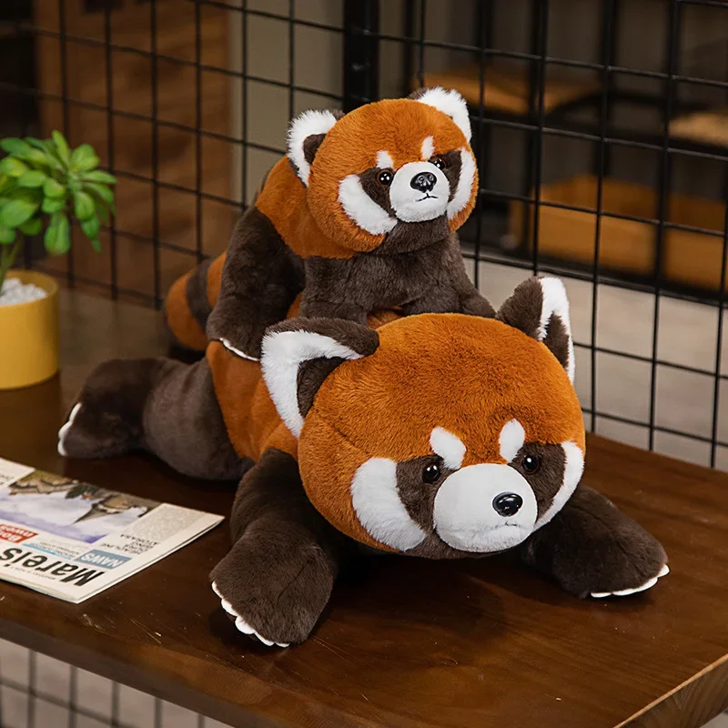 Lifelike Red Panda Stuffed Animals Raccoon Plush Toy Cute Panda Plushie Toy Gift For Kids Girlfriend Birthday Boy Christmas Gift