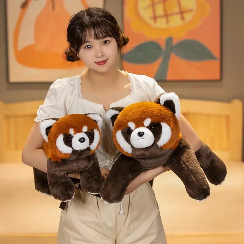 Lifelike Red Panda Stuffed Animals Raccoon Plush Toy Cute Panda Plushie Toy Gift For Kids Girlfriend Birthday Boy Christmas Gift