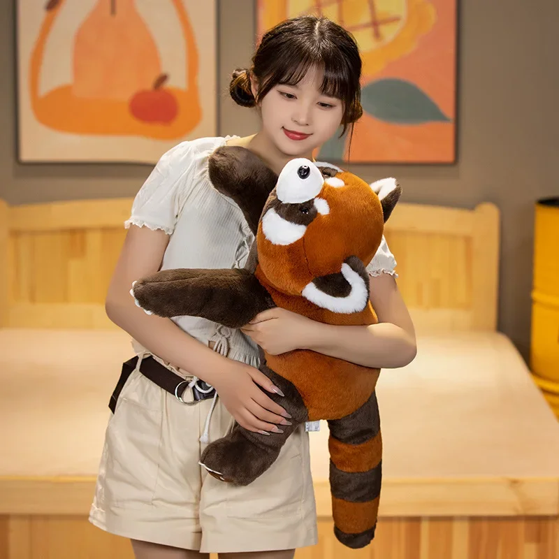 Lifelike Red Panda Stuffed Animals Raccoon Plush Toy Cute Panda Plushie Toy Gift For Kids Girlfriend Birthday Boy Christmas Gift