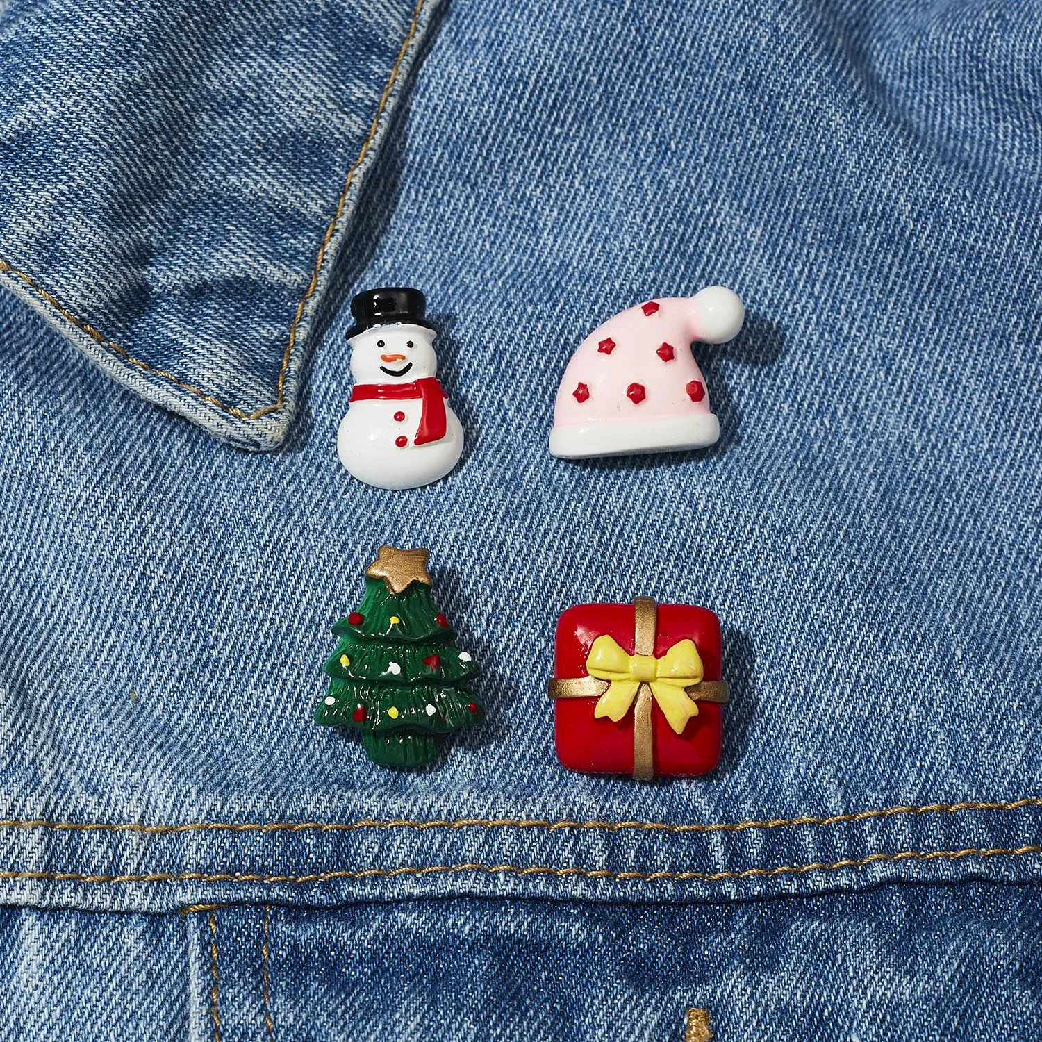 3pcs/set Merry Christmas Brooches Christmas Socks Christmas Tree Elk Enamel Badge Small Brooch Women Fashion Party Jewelry Gifts