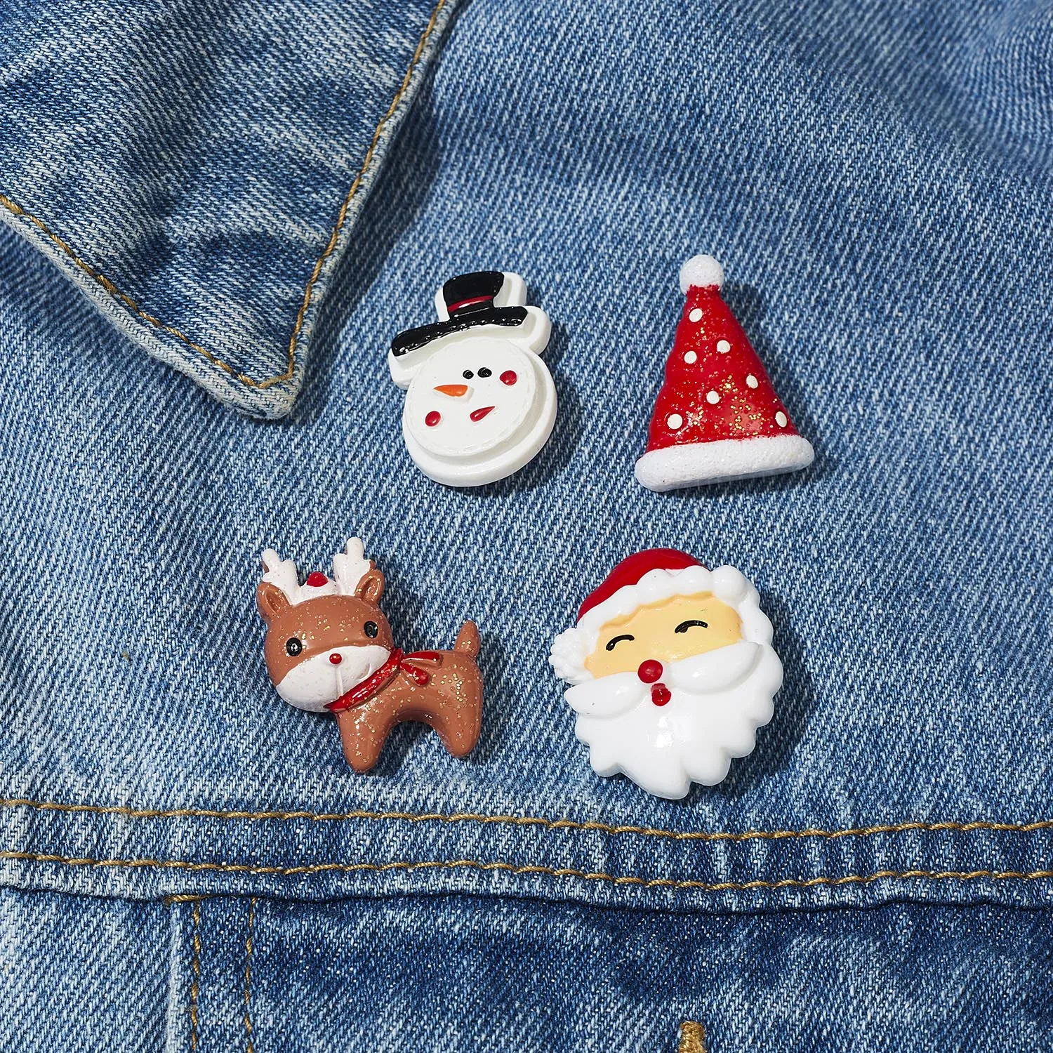 3pcs/set Merry Christmas Brooches Christmas Socks Christmas Tree Elk Enamel Badge Small Brooch Women Fashion Party Jewelry Gifts