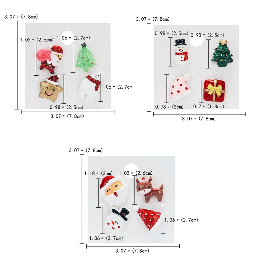 3pcs/set Merry Christmas Brooches Christmas Socks Christmas Tree Elk Enamel Badge Small Brooch Women Fashion Party Jewelry Gifts