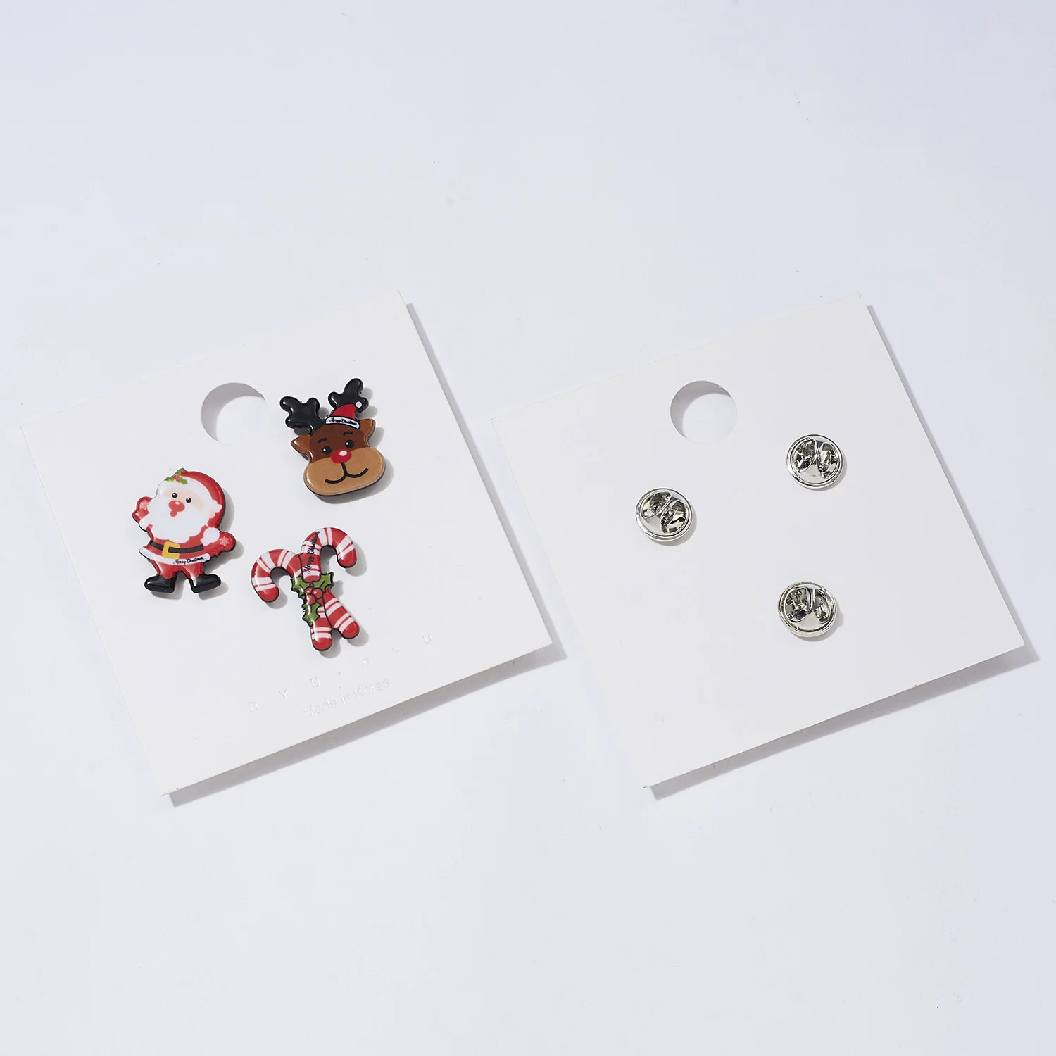 3pcs/set Merry Christmas Brooches Christmas Socks Christmas Tree Elk Enamel Badge Small Brooch Women Fashion Party Jewelry Gifts