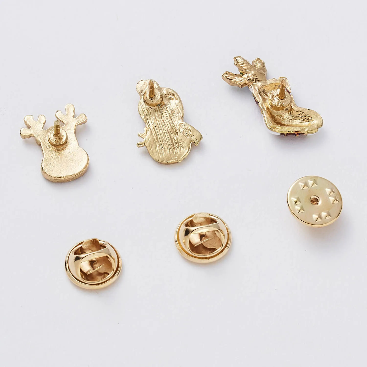 3pcs/set Merry Christmas Brooches Christmas Socks Christmas Tree Elk Enamel Badge Small Brooch Women Fashion Party Jewelry Gifts