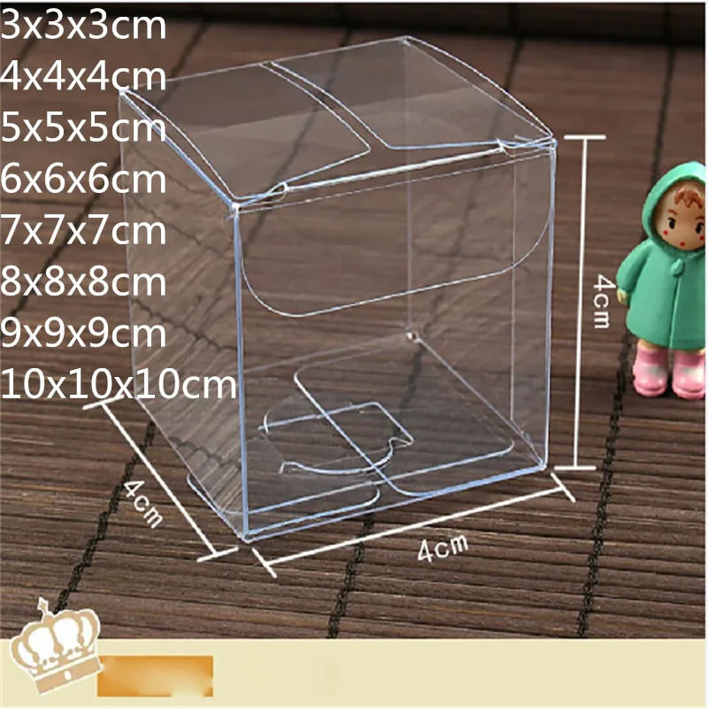 10pcs Wholesale NewClear PVC Box Packing Wedding/Christmas Favor Chocolate Candy Apple Gift Event Transparent Box/Case