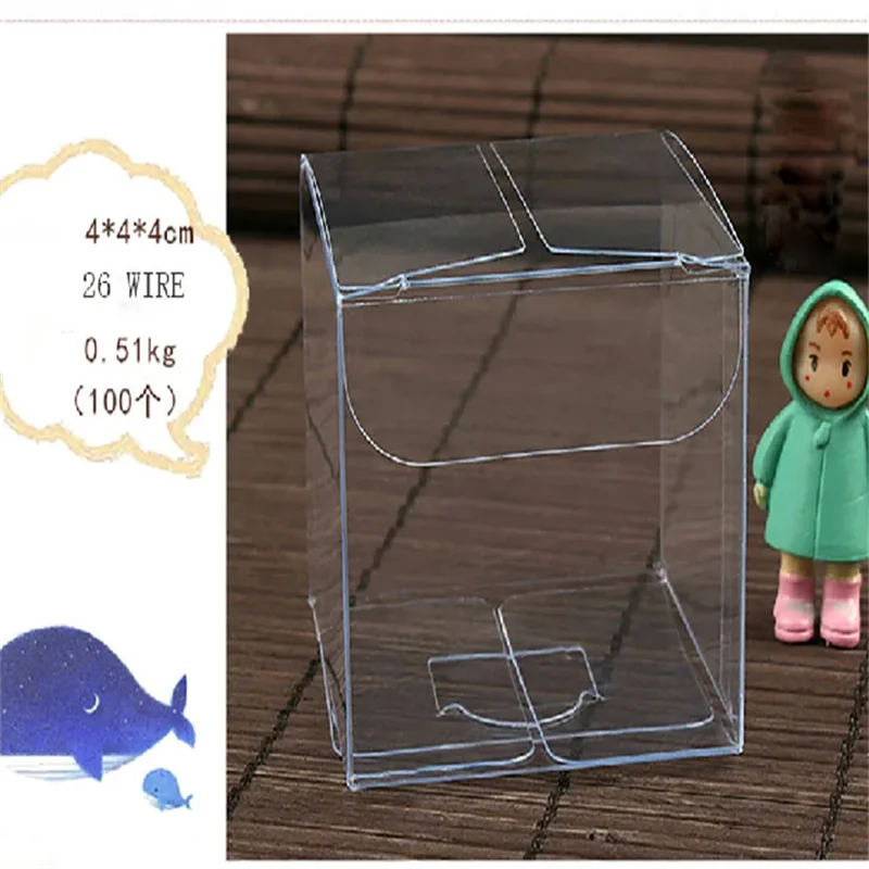 10pcs Wholesale NewClear PVC Box Packing Wedding/Christmas Favor Chocolate Candy Apple Gift Event Transparent Box/Case