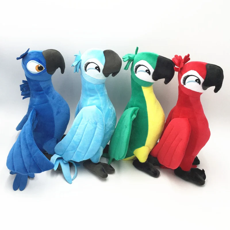 New Rio 2 Movie Cartoon Plush Toys 30cm Blue Parrot Blu & Jewel Bird Dolls Christmas Gifts For Kids Plush Toy