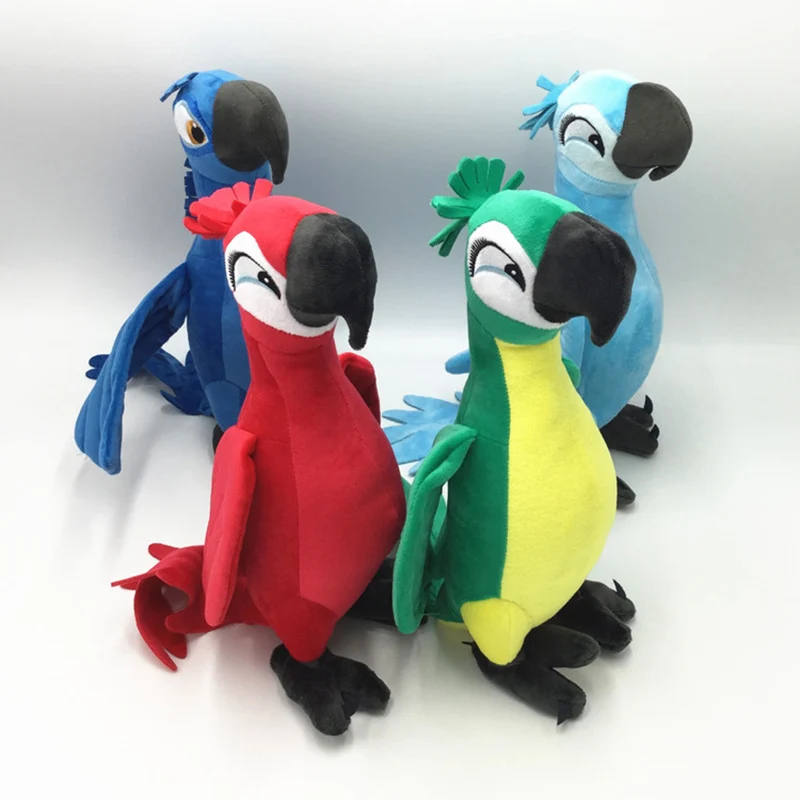 New Rio 2 Movie Cartoon Plush Toys 30cm Blue Parrot Blu & Jewel Bird Dolls Christmas Gifts For Kids Plush Toy