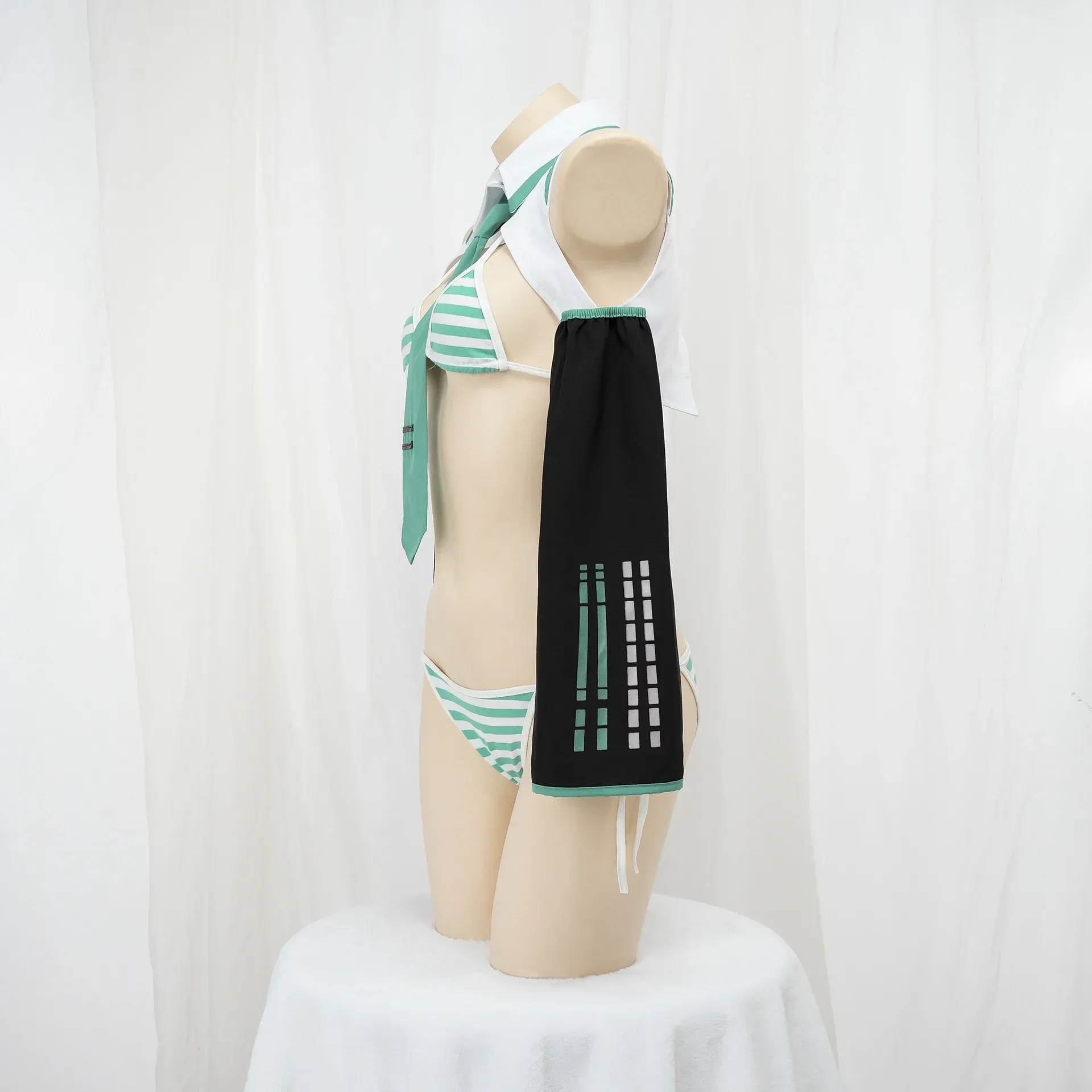 Anime Game Miku Cosplay Miku Formula Suits Cosplay Costume Girl Snow Christmas Roleplay Uniforms Bikini Set Cosplay