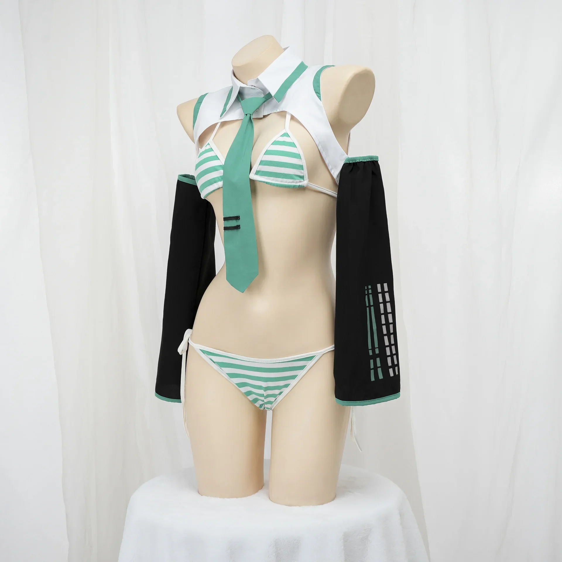 Anime Game Miku Cosplay Miku Formula Suits Cosplay Costume Girl Snow Christmas Roleplay Uniforms Bikini Set Cosplay