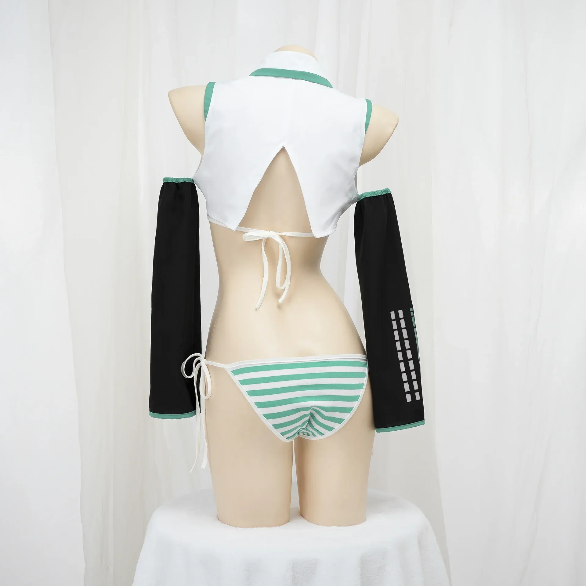 Anime Game Miku Cosplay Miku Formula Suits Cosplay Costume Girl Snow Christmas Roleplay Uniforms Bikini Set Cosplay
