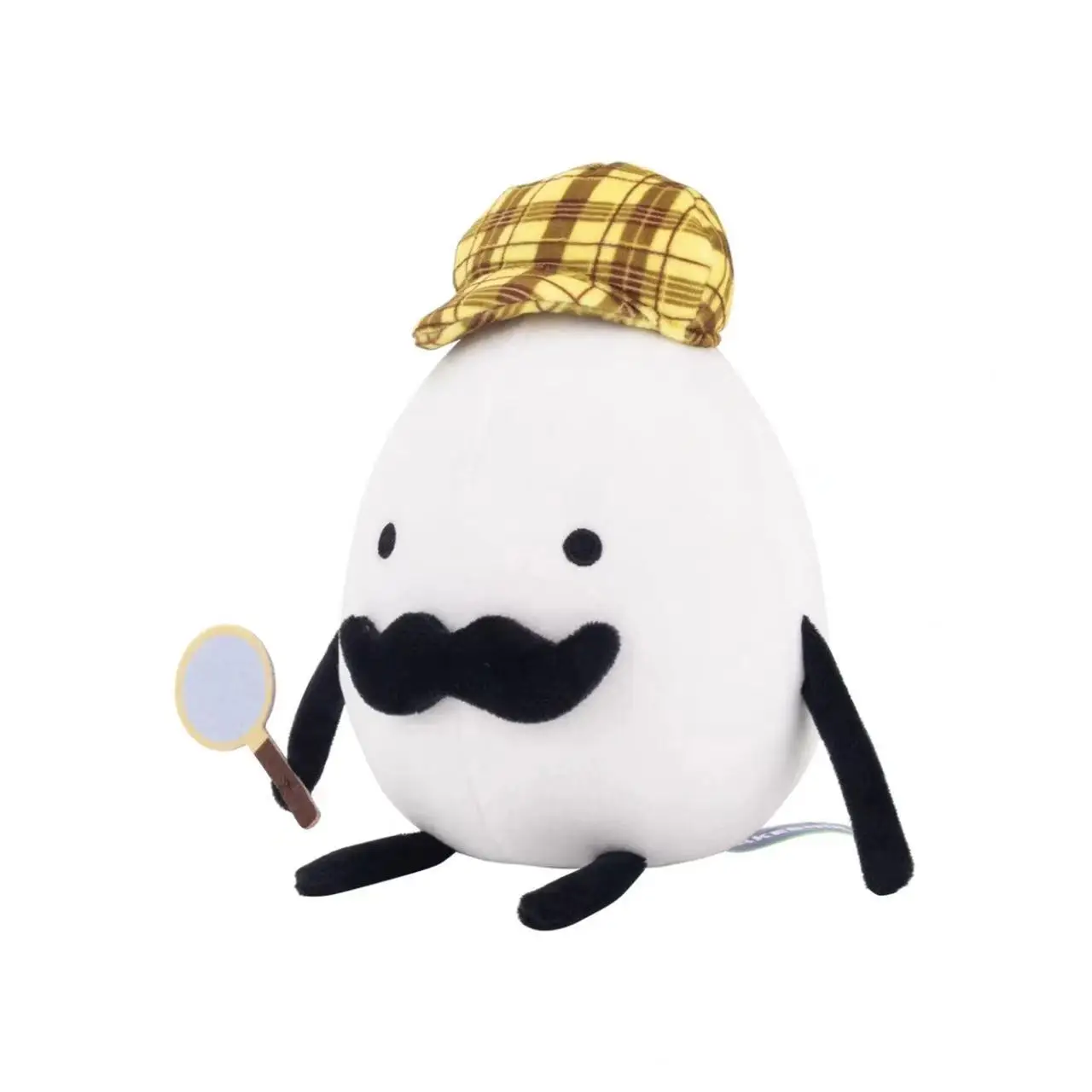 New 25cm Detective Egg Plush Game Stuffed Plushies Cartoon Doll Pillow For Fans Christmas Birthday Gifts