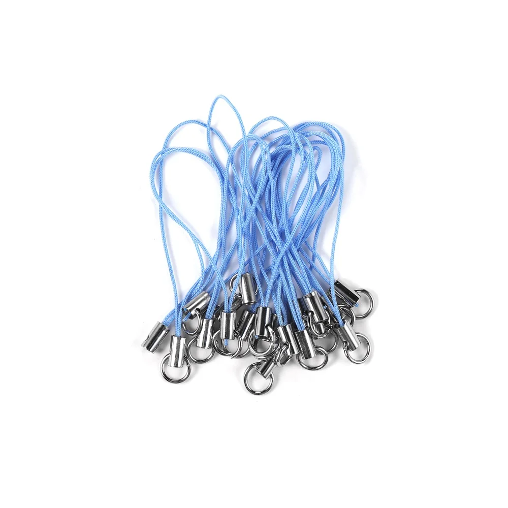 20-100Pcs Lanyard Lariat Cord Lobster Clasp Rope Christmas Bell Keychain Hooks Mobile phone Strap Charm Keyring Bag Accessories