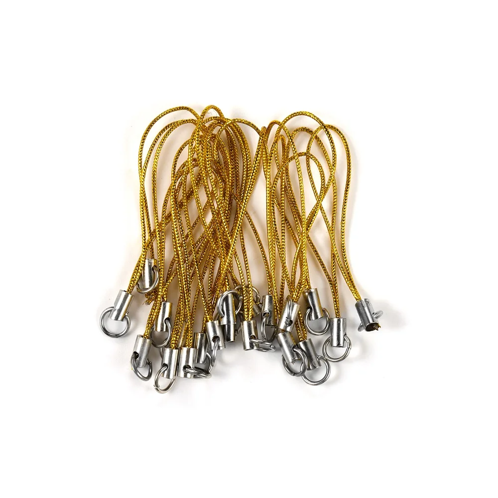 20-100Pcs Lanyard Lariat Cord Lobster Clasp Rope Christmas Bell Keychain Hooks Mobile phone Strap Charm Keyring Bag Accessories