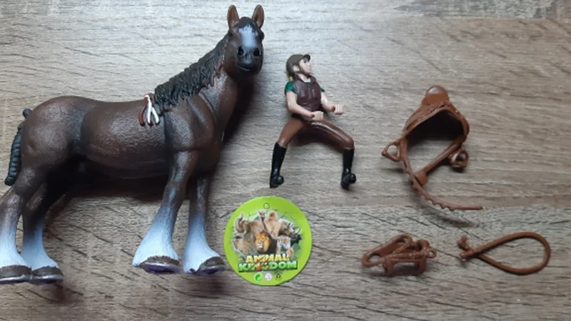 DIY Horse Race Model Horseman Farm Animal Figurines Action & Toy Figures ABS Emulation Toys for Children Christmas Birthday Gift