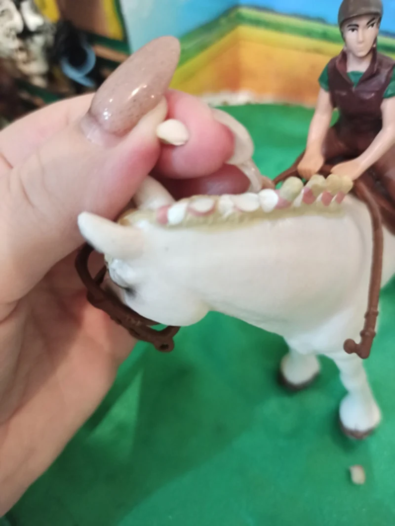 DIY Horse Race Model Horseman Farm Animal Figurines Action & Toy Figures ABS Emulation Toys for Children Christmas Birthday Gift