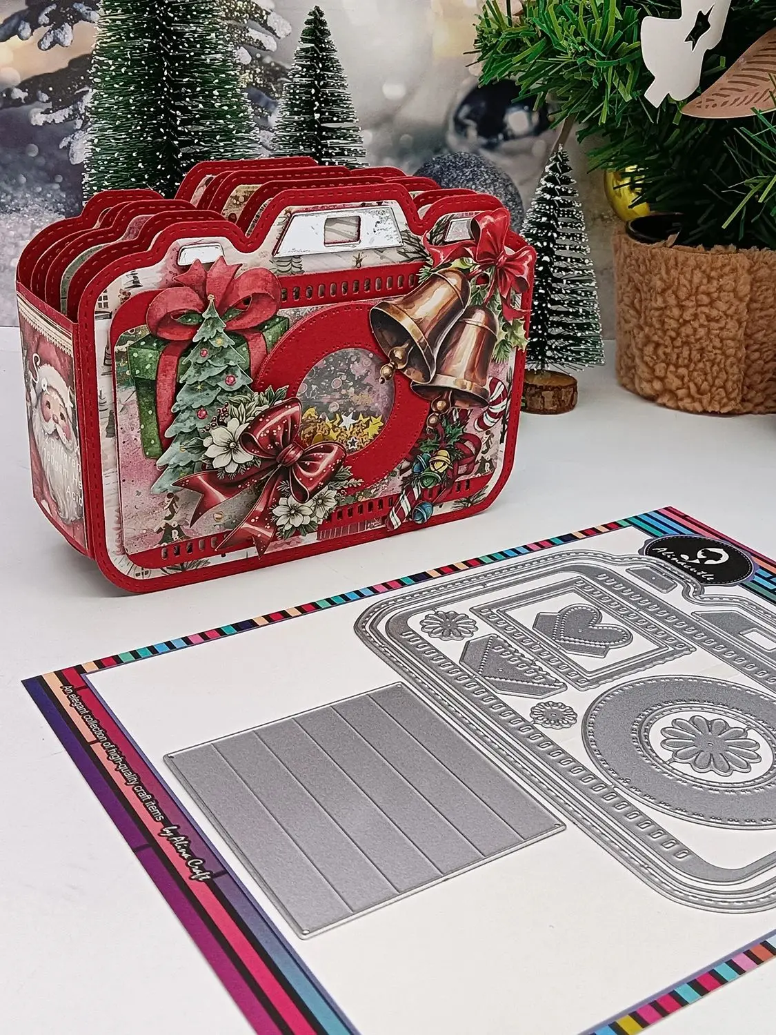 Alinacutle Camera Album Metal Cutting Die Cut for Christmas Gift Paper Craft Handmade Card Making DIY Greeting Card Scrapbooking