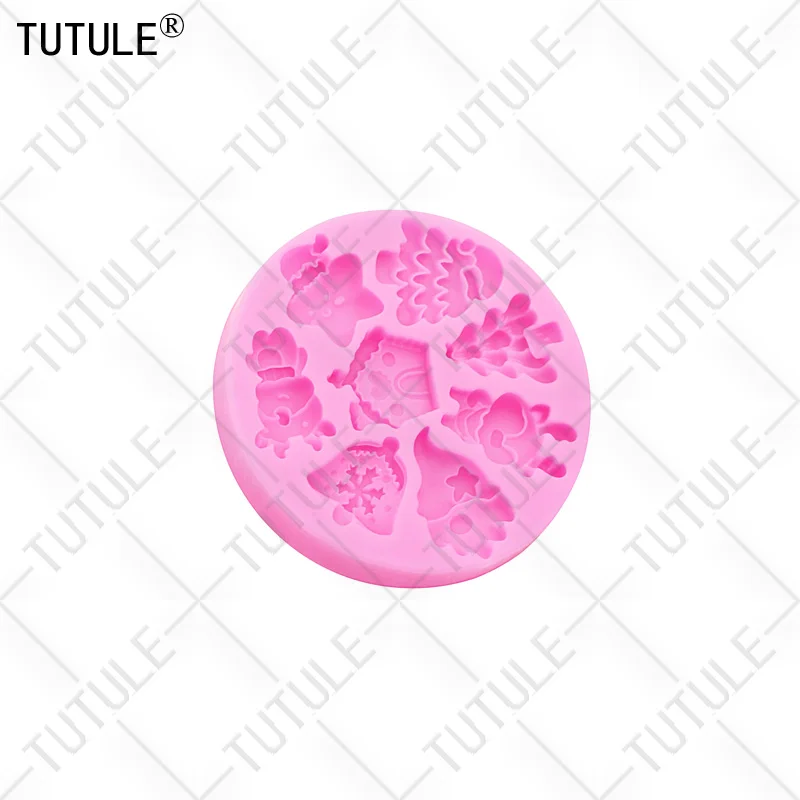 Christmas Little Bell Mold Christmas Series Fondant Sugar Cupcake Craft Silicone Molds Drop Glue Decorative Epoxy Resin Mold