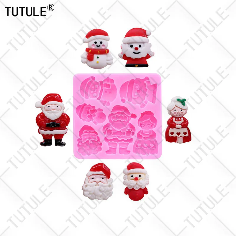 Christmas Little Bell Mold Christmas Series Fondant Sugar Cupcake Craft Silicone Molds Drop Glue Decorative Epoxy Resin Mold