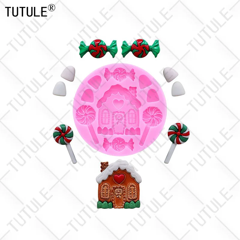 Christmas Little Bell Mold Christmas Series Fondant Sugar Cupcake Craft Silicone Molds Drop Glue Decorative Epoxy Resin Mold