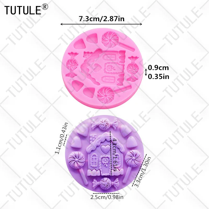 Christmas Little Bell Mold Christmas Series Fondant Sugar Cupcake Craft Silicone Molds Drop Glue Decorative Epoxy Resin Mold