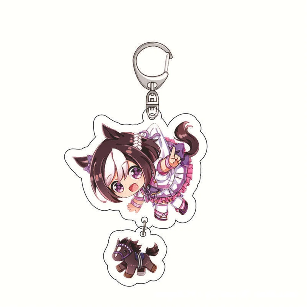 Diy PrettyDerby Anime Peripherals Customized Transparent Acrylic Board Figure Keychain Cartoon Desktop Ornament Christmas Gift