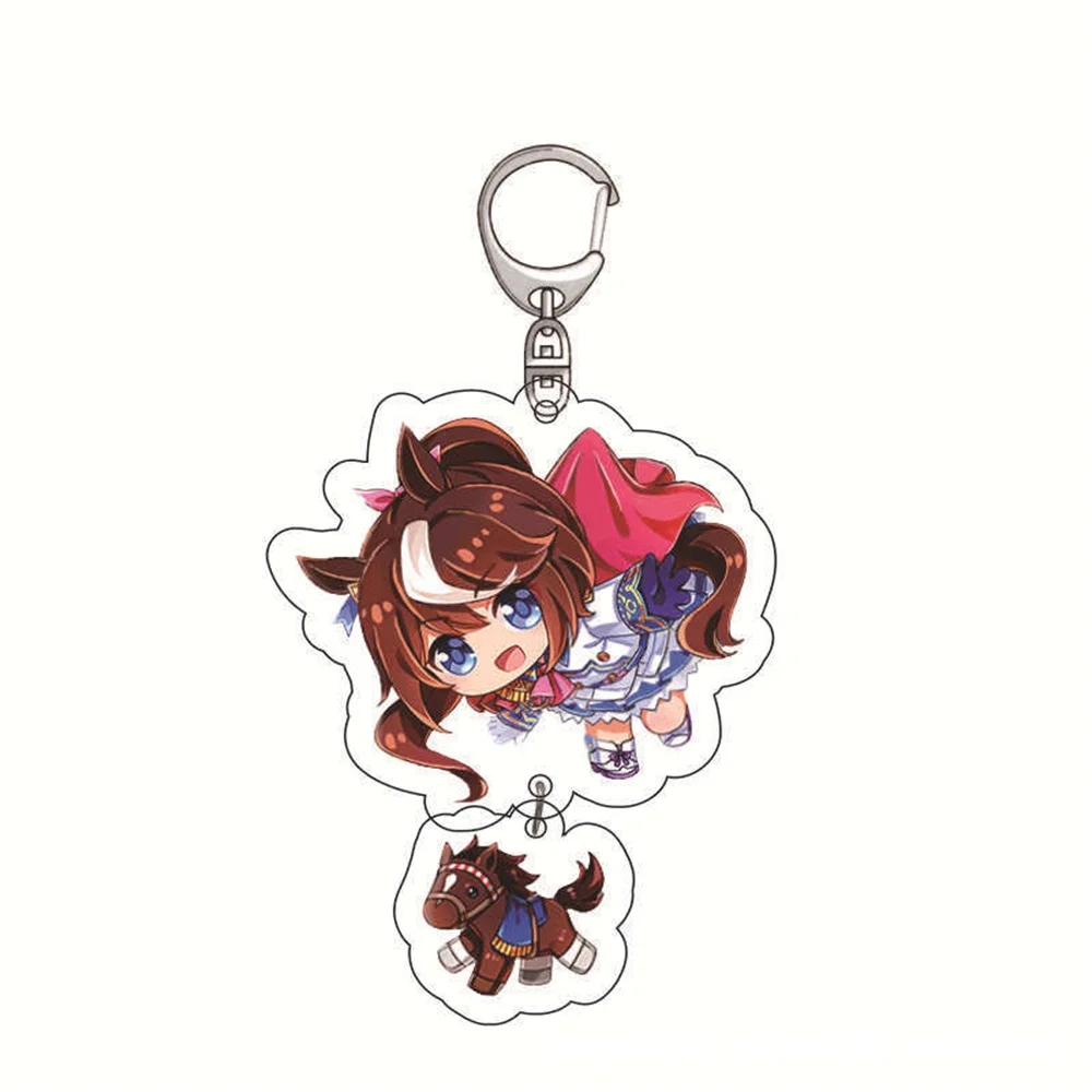 Diy PrettyDerby Anime Peripherals Customized Transparent Acrylic Board Figure Keychain Cartoon Desktop Ornament Christmas Gift