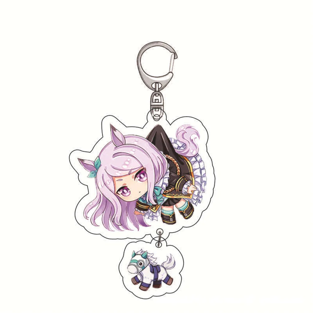 Diy PrettyDerby Anime Peripherals Customized Transparent Acrylic Board Figure Keychain Cartoon Desktop Ornament Christmas Gift