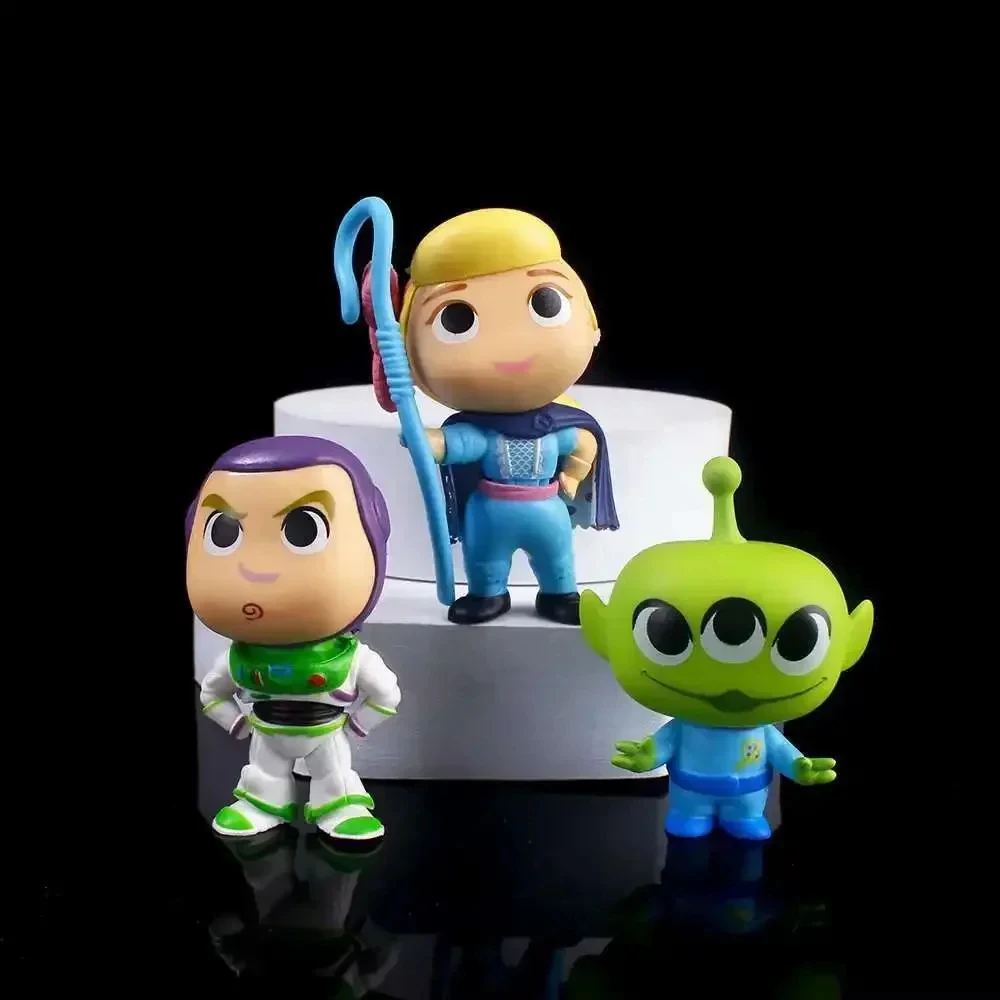 10Pcs Anime Toy Story Action Figure Buzz Lightyear Woody Jessie Alien Kawaii Doll PVC Collectible Model Toys Kid Christmas Gift