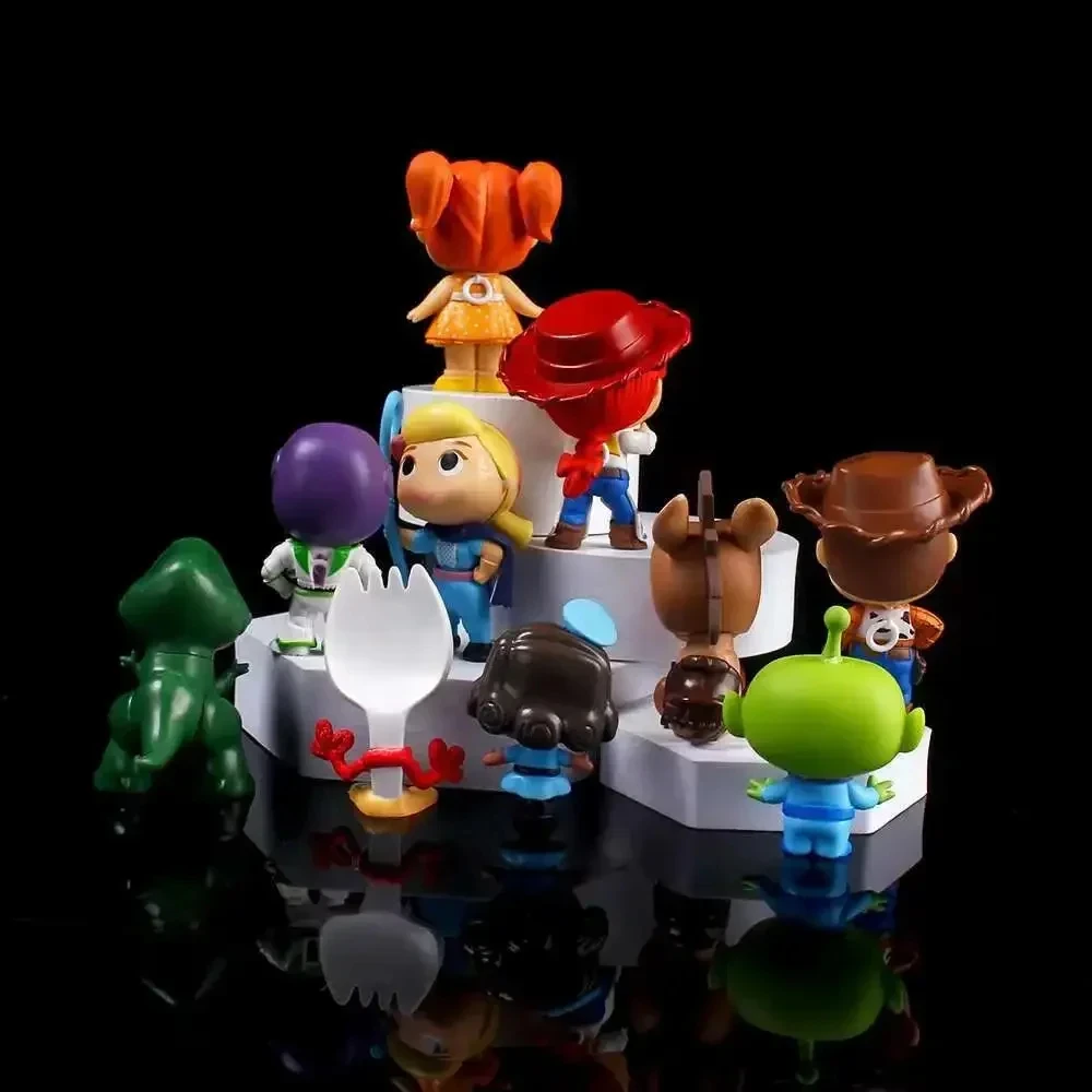 10Pcs Anime Toy Story Action Figure Buzz Lightyear Woody Jessie Alien Kawaii Doll PVC Collectible Model Toys Kid Christmas Gift