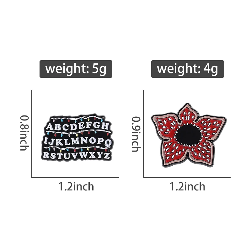 Sci-fi Horror American TV Series Enamel Pin Red Cannibal Flowers Christmas Lights Mug Brooches Lapel Badge Jewelry Gifts