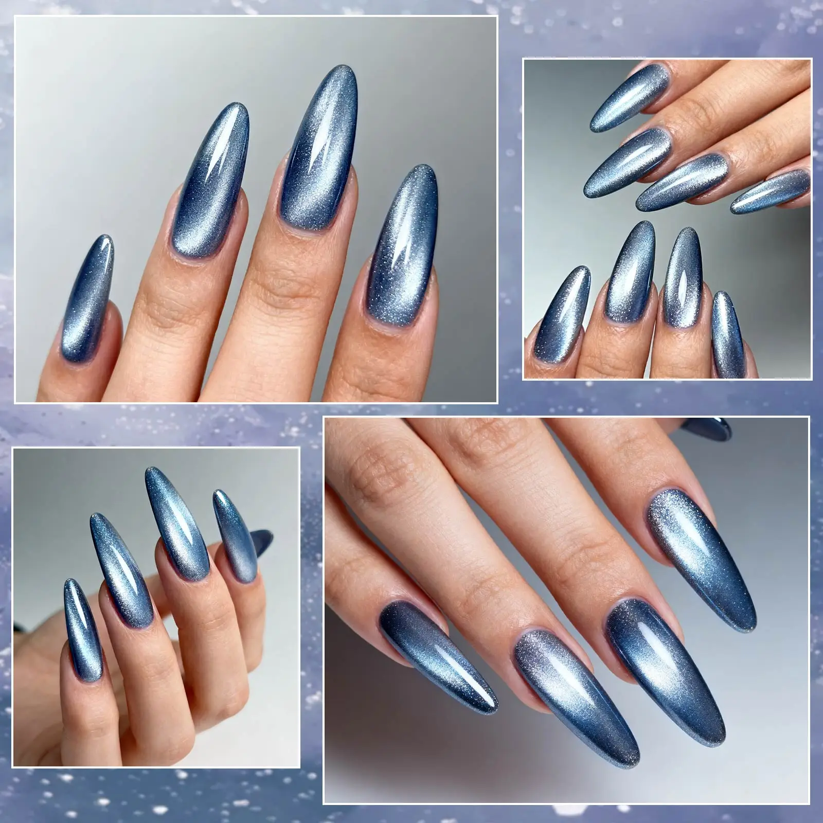 VENALISA 60 Colors TPO/HEMA FREE Glitter Gel Cat Eye Gel Nail Polish UV/LED Soak-Off Gel Polish Manicure DIY Nail Art Christmas