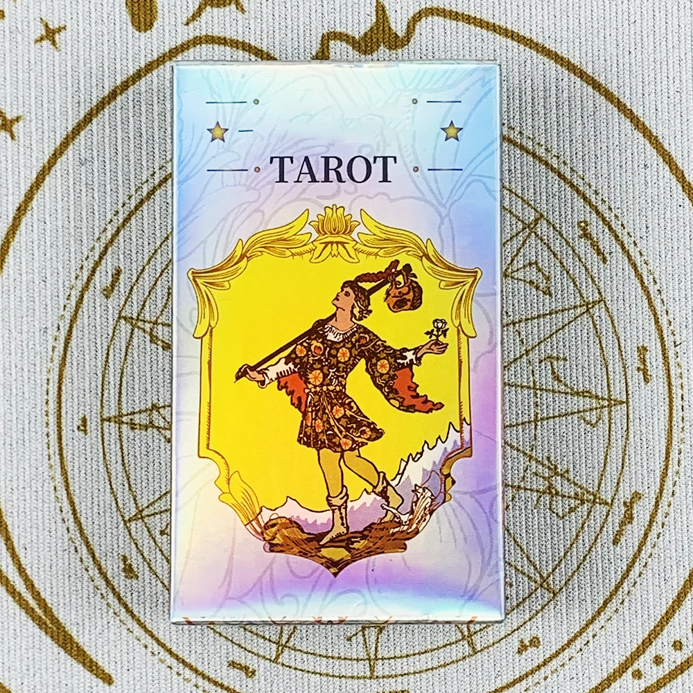 Hot-selling Tarot Oracle 78pcs Specially Colorful Cards Family Entertainment Fate Divination Game ,Halloween and Christmas Gifts
