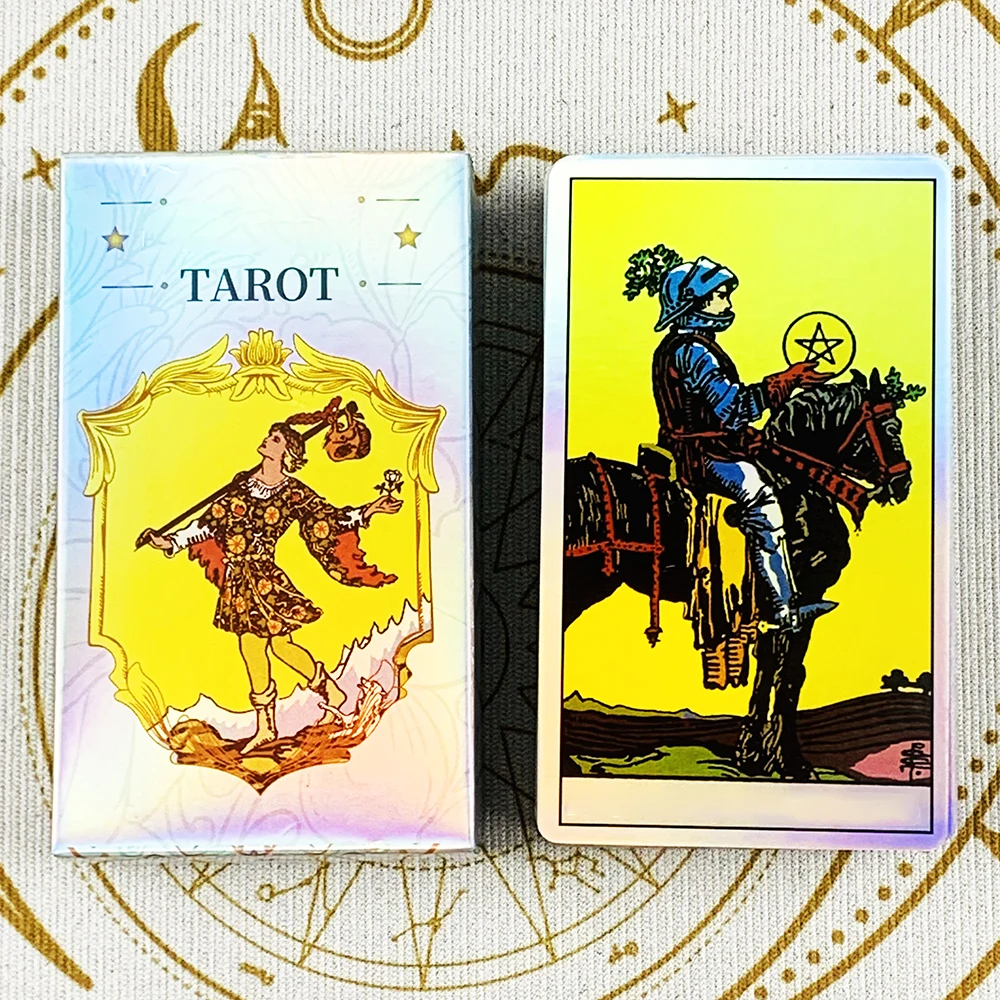 Hot-selling Tarot Oracle 78pcs Specially Colorful Cards Family Entertainment Fate Divination Game ,Halloween and Christmas Gifts