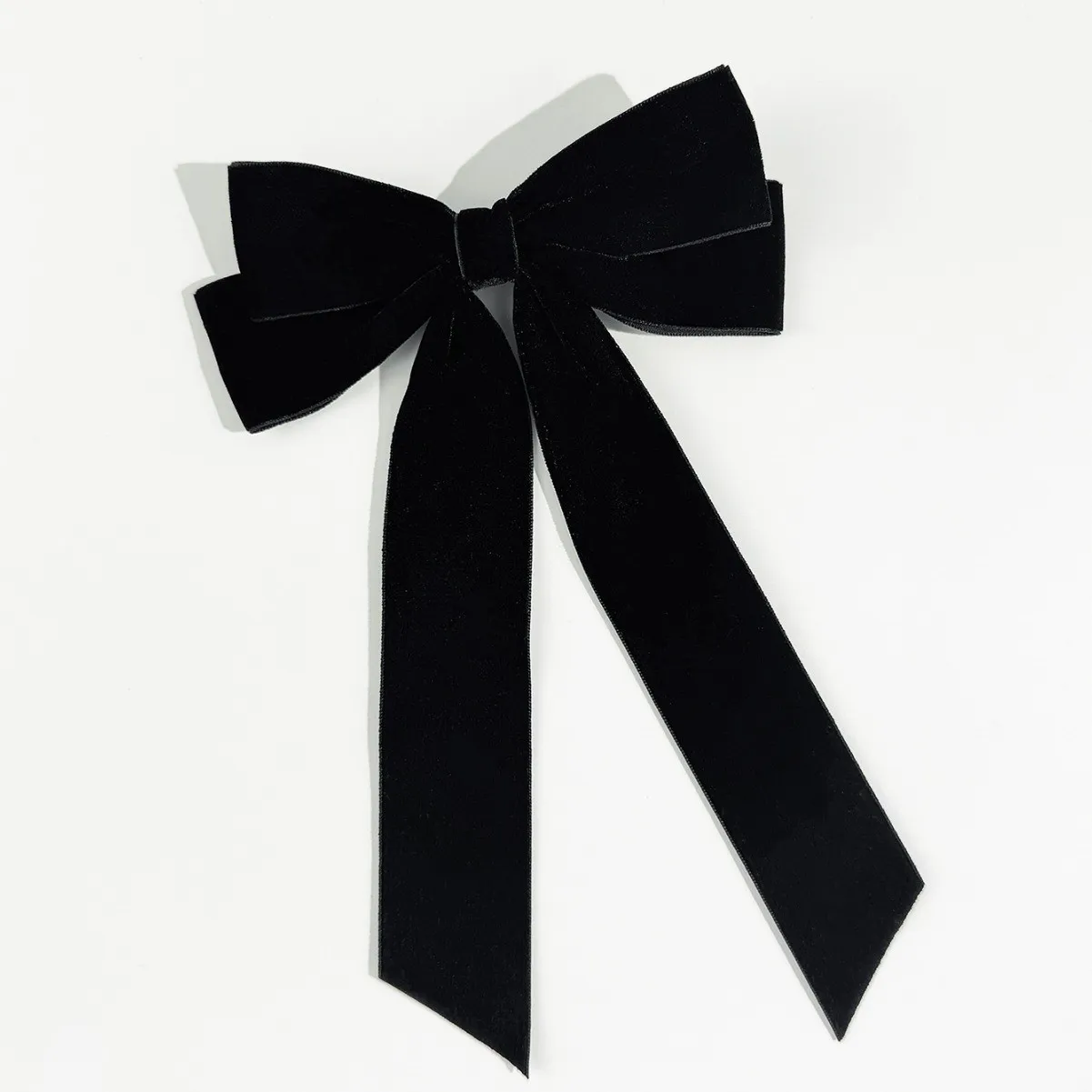 Vintage Velvet Bow Hairpins Barrettes For Girls Wedding Long Ribbon Korean Hair Clip Hairgrip Accessories Christmas party hair