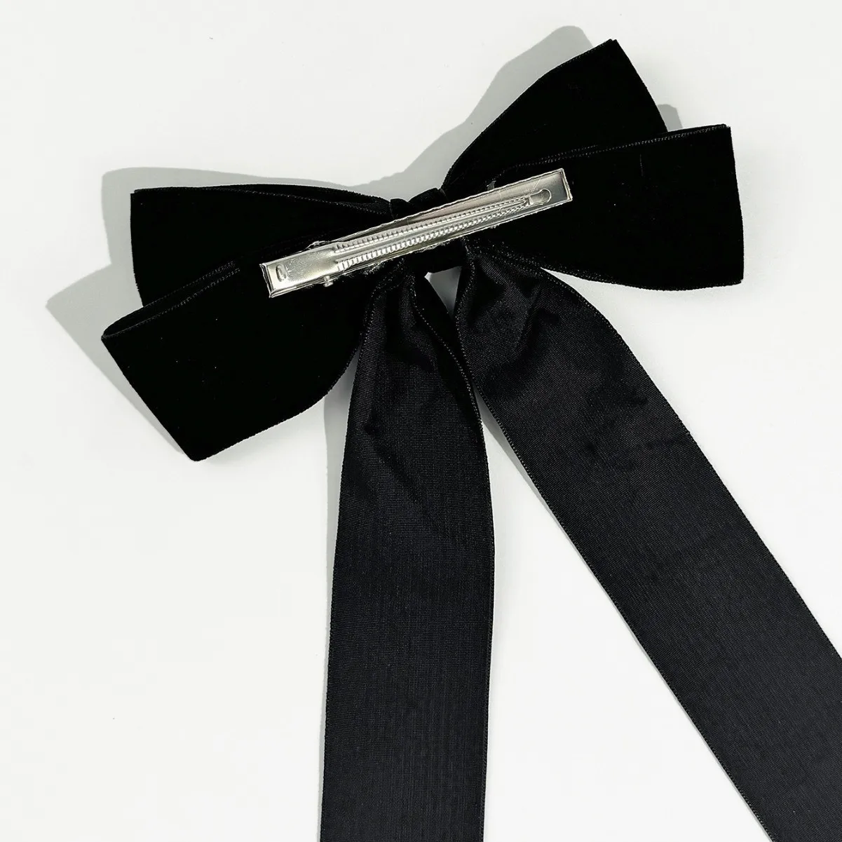 Vintage Velvet Bow Hairpins Barrettes For Girls Wedding Long Ribbon Korean Hair Clip Hairgrip Accessories Christmas party hair