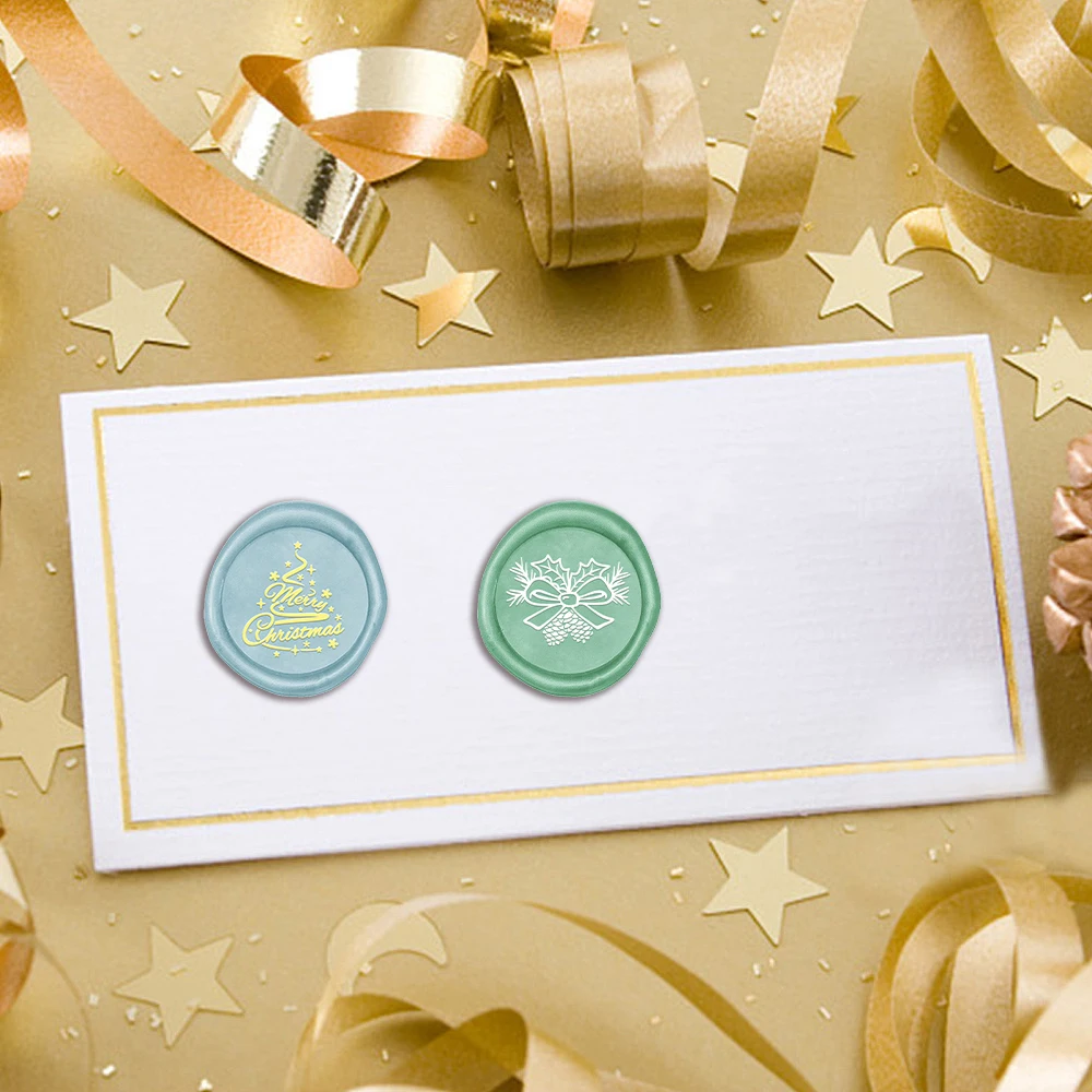 Christmas Tree Snowflake Candle Wax Seal Stamp DIY Craft Supplies Scrapbooking Christmas Wedding Invitation Decoration
