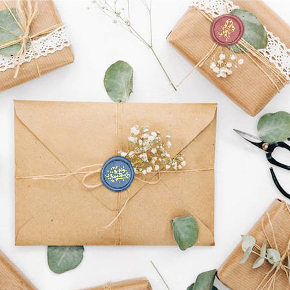 Christmas Tree Snowflake Candle Wax Seal Stamp DIY Craft Supplies Scrapbooking Christmas Wedding Invitation Decoration