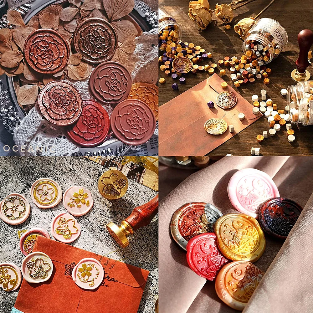 Christmas Tree Snowflake Candle Wax Seal Stamp DIY Craft Supplies Scrapbooking Christmas Wedding Invitation Decoration