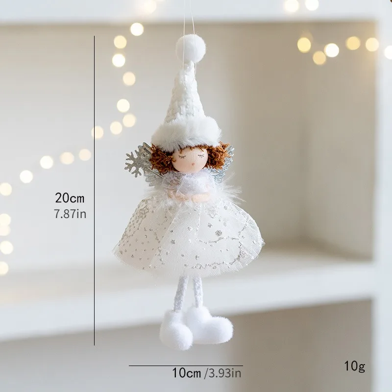 Cute pink mesh skirt golden crown ballet mouse pendant creative New Year and Christmas mouse decoration
