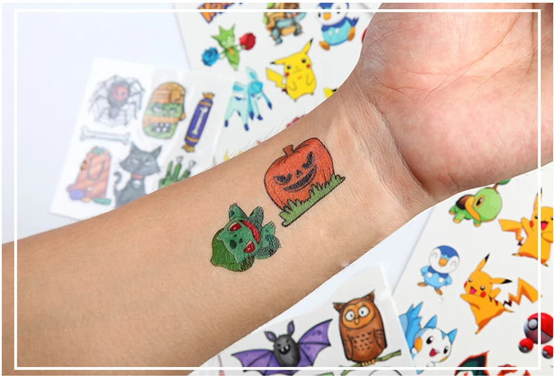 3PCS Original Tattoo Stickers Waterproof Sticker Funny Cartoon Girls Christmas Birthday Gift Reward Toy