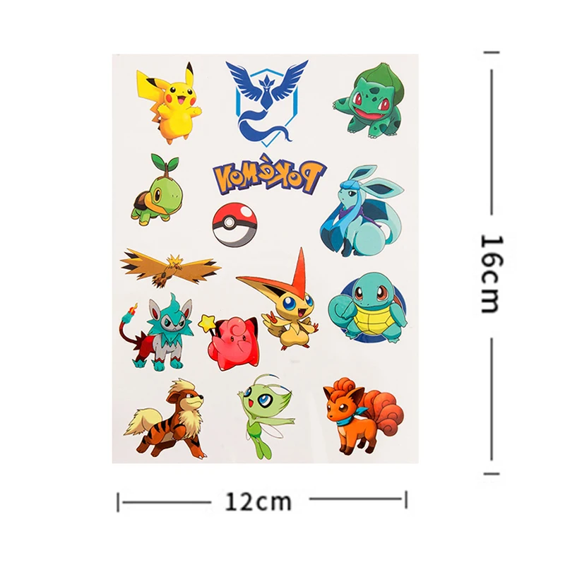 3PCS Original Tattoo Stickers Waterproof Sticker Funny Cartoon Girls Christmas Birthday Gift Reward Toy